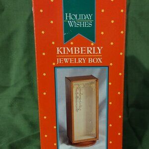 NIB Holiday Wishes Kimberly Revolving Jewelry Box.
